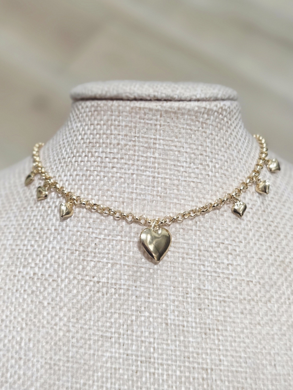 Gold Heart Charm Anklet - Women Jewelry